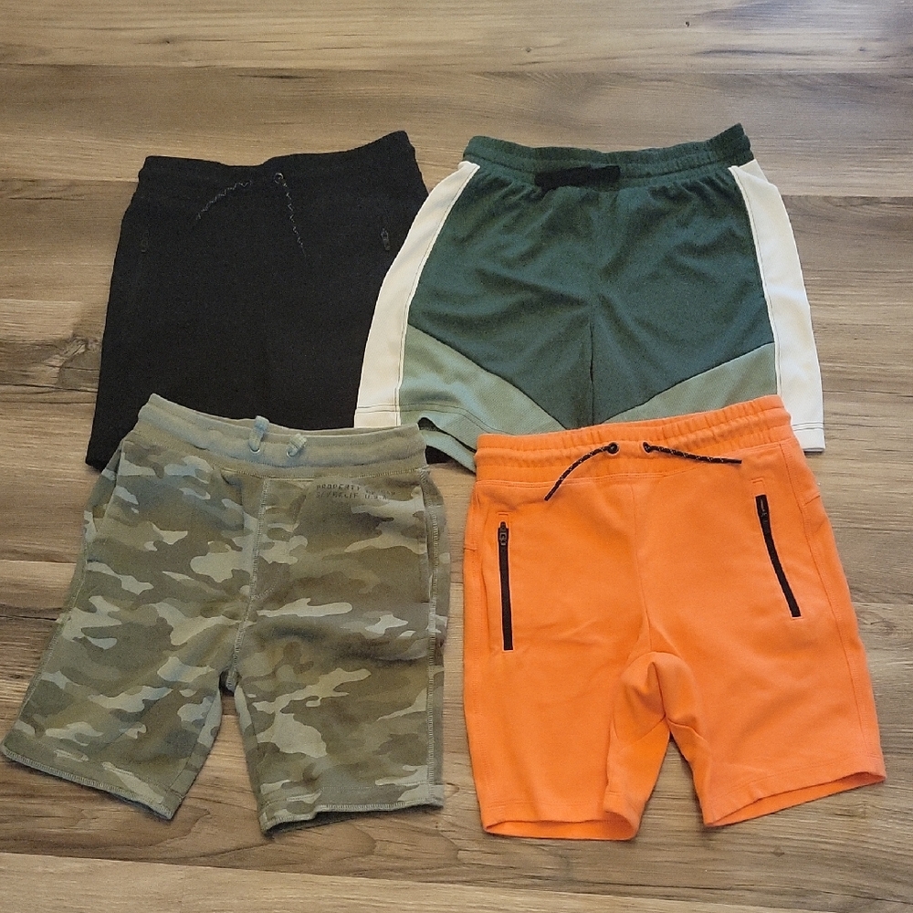 Kids Assorted Shorts Set - Black, Green, Camo, Orange